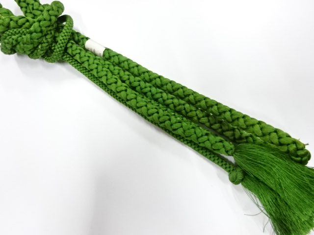 未使用品　正絹　手組帯締め